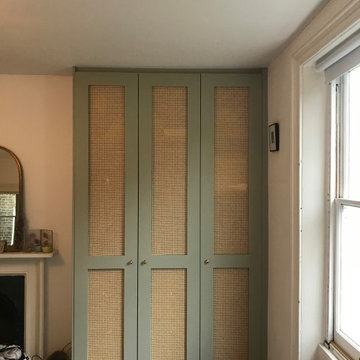 Rattan doors alcoves wardrobe