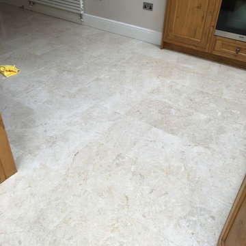 Cleaning and Sealing Tumbled Marble Tiles in Twickenham