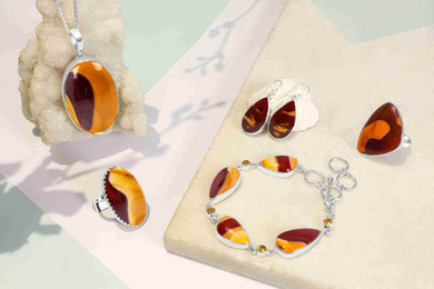 Mookaite Gemstone Earring With New 2022 Design For Woman