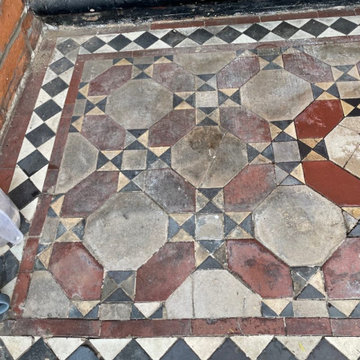 Original Victorian Tiled Porch Deep Cleaned in Clifton Bristol