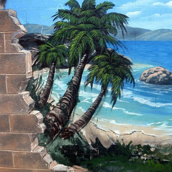 Hole in the Wall by the Beach - Outdoor Wall Art