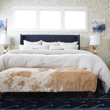 Midcentury Bohemian Master Bedroom