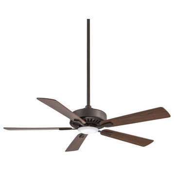 Minka Aire Contractor LED 52" Ceiling Fan With Remote Control, Oil Rubbed Bronze