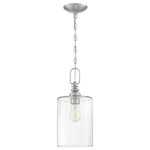 Craftmade Lighting - Craftmade Lighting 49891-BNK-C Dardyn - One Light Mini Pendant - The Dardyn series combines straight line design wiDardyn One Light Min Brushed Polished Nic *UL Approved: YES Energy Star Qualified: n/a ADA Certified: n/a  *Number of Lights: Lamp: 1-*Wattage:60w E27 bulb(s) *Bulb Included:No *Bulb Type:E27 *Finish Type:Brushed Polished Nickel