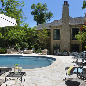 Reflecting look of home with overall pool design