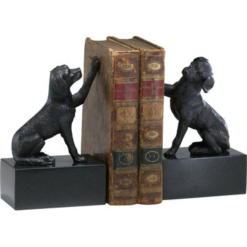 2-Piece Dog Bookends Set, Old World