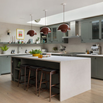 Queens Park Contemporary Painted Shaker Kitchen