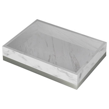 nu steel Misty Silver Collection Soap Dish