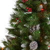 7.5' Mixed Spruce Artificial Christmas Tree, Pre-Lit Multi-Colored
