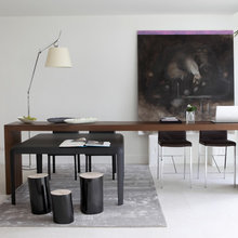 black dining chairs