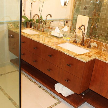 Transitional master bath remodel