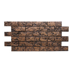 165-SMALL JERUSALEM BRICK PANEL 49"W X 24"H X 1 1/2"D - Wall Panels