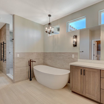Enterprise Rustic Farmhouse Master Bathroom