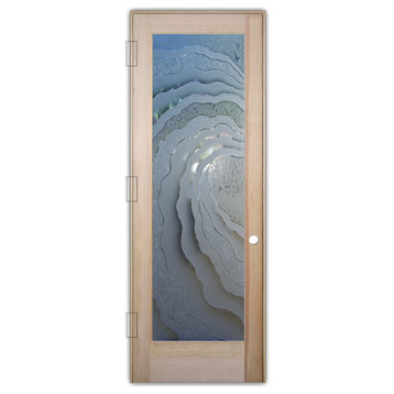 Interior Prehung Door or Interior Slab Door - Metacurl - Douglas Fir (stain...