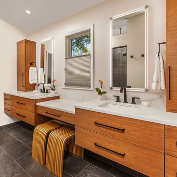Asian-Inspired Primary Bathroom Remodel in Birmingham, MI