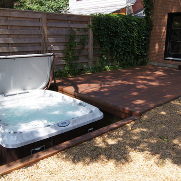 Plateforme au sol en ipe / ipe deck on the ground