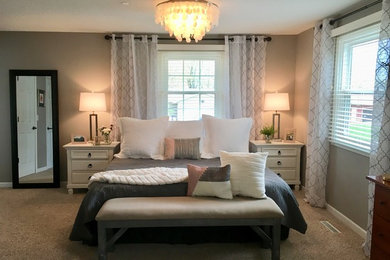 Transitional bedroom photo in Other