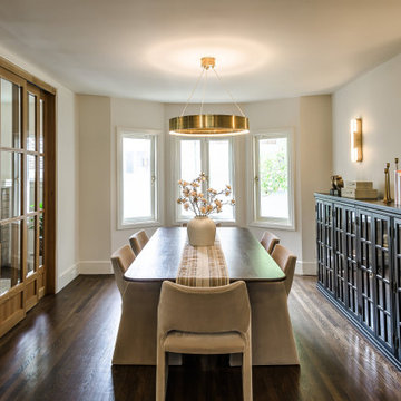 Burlingame Gate Warm Transitional Dining Room • Atelier Noël