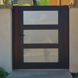 Modern Wood Gates - Home Fencing And Gates