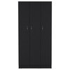 DEPOT E-SHOP Westbury Wardrobe Armoire with 3 Doors, 2 Drawers, 4-Tier Shelves