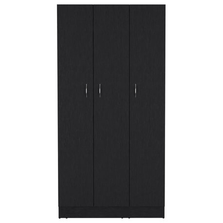 DEPOT E-SHOP Westbury Wardrobe Armoire with 3 Doors, 2 Drawers, 4-Tier Shelves