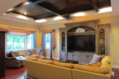 Living room - mediterranean living room idea in Tampa
