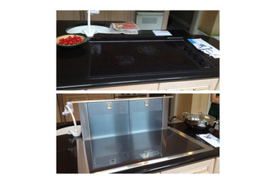 Thermador induction cooktop Model CIT36XKB installed
