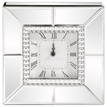 Howard Elliott Mirrored Table Clock