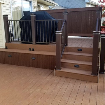 Timbertech Flower Wall and Custom Benches