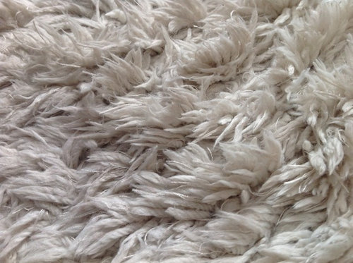 Restoring A Rug, Elfen Ivory Textured Wool Rug