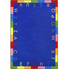 Joy Carpets Kid Essentials, Early Childhood Rainbow Alphabet Rug, 5'4"X7'8"