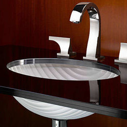 Vitraform 253-P Small Rimless Oval Undermount Sink - Polished - Products