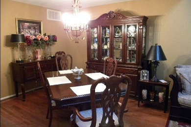 Elegant dining room photo in New York