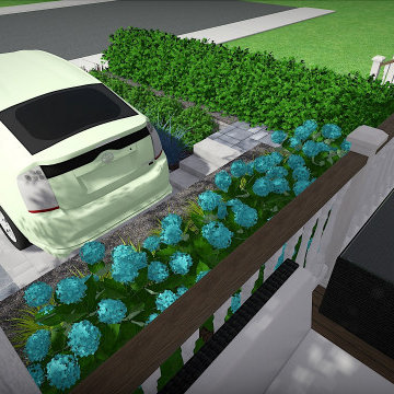 Forest Hill South Front Yard Parking Pad