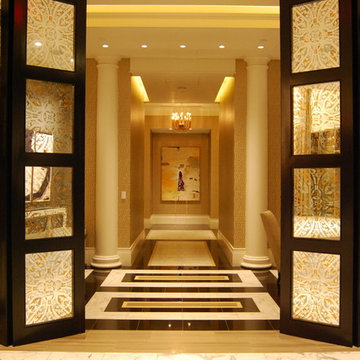 Entry coves and art lighting