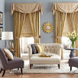 Shades with Side Panels - Curtains