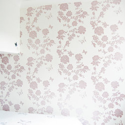 Pretty Flower Wallpaper, Teens Bedroom Feature Wall - Wallpaper
