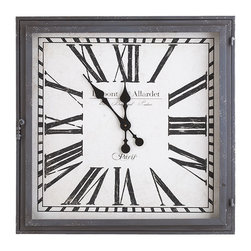 Handpainted Parisian Clock - Clocks