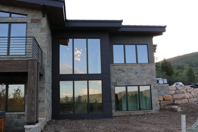 Inspiration for a transitional home design remodel in Salt Lake City