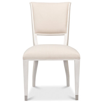 Elegant Dining Side Chair Working White