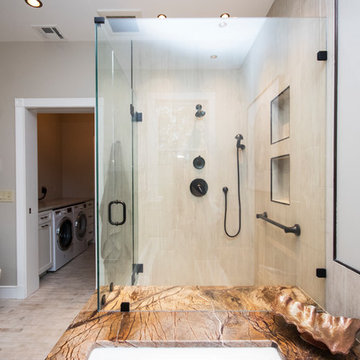 Rustic Master Bathroom Suite Remodel