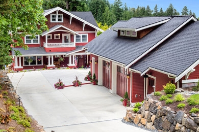 Arts and crafts exterior home photo in Seattle