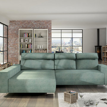European sectional sleeper sofa AMELIA