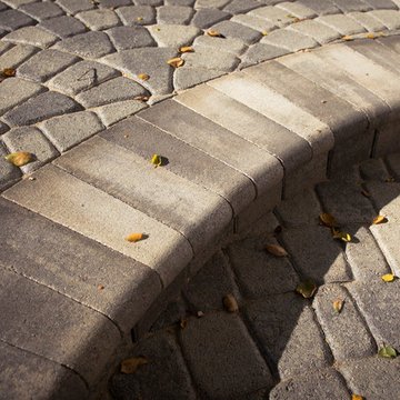Sherman Oaks - Modern Fan Paver Driveway - View 12