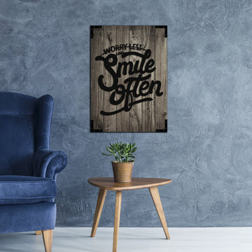 wooden poster