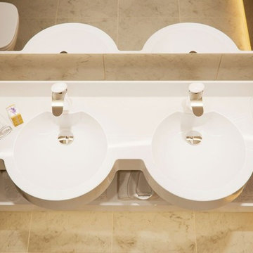 Aquatica Albi Double Stone Bathroom Sink