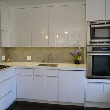 IKEA Kitchen Abstrakt White custom in Manhattan