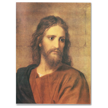 Heinrich Hofmann 'Christ at Thirty-Three' Canvas Art, 19 x 14