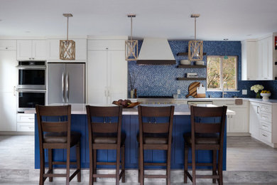 Example of a cottage kitchen design in Other