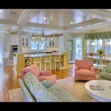 craftsman style kitchen/family room